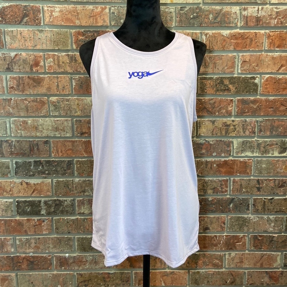 Nike Dri-Fit Purple Sleeveless Yoga Tee Size Women’s Large New